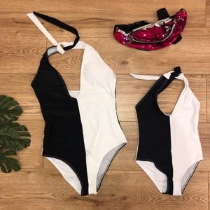 Mommy and me matching swimwear